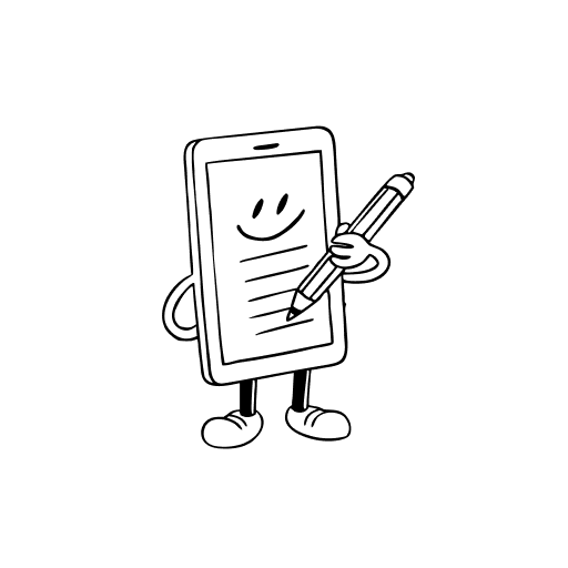 Phone writing notes
