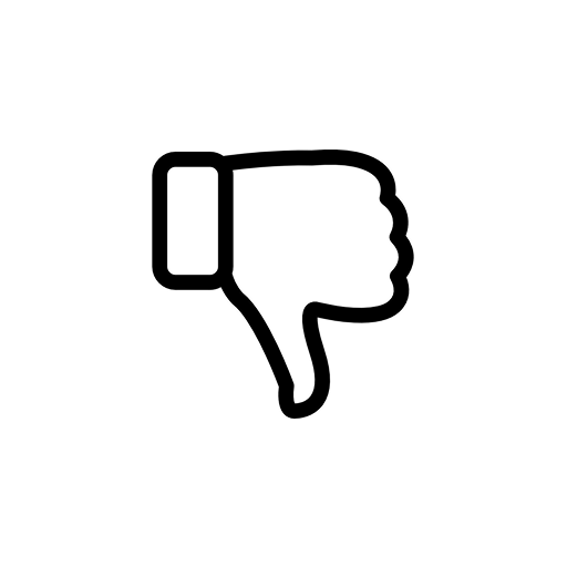 thumb down